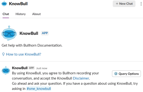 Bullhorn app - Slack interface