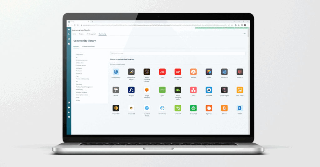 image of workato community integration library